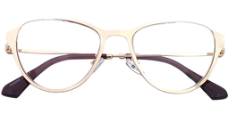 Chamberlain Cateye Gold Glasses1