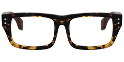 Hunk Rectangle Tortoise Glasses0