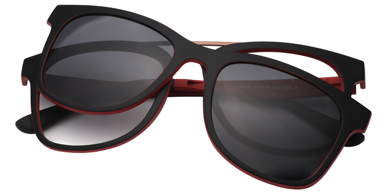 Melantha Square Black Glasses