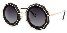 Princess Geometric Black Sunglasses1