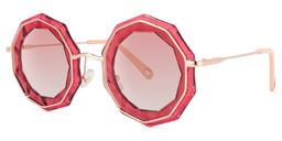 Princess Geometric Red Sunglasses1