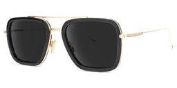Gifford Black-Gold Aviator Sunglasses1