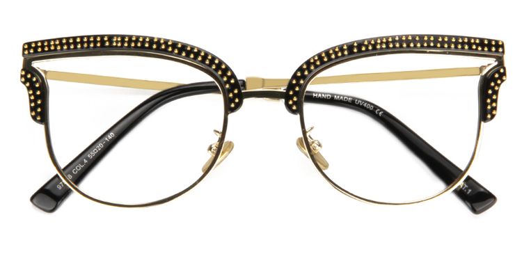 Cassiel Stylish Cat Eye Black Glasses