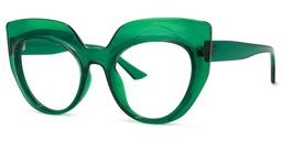 Depp Cateye Green Glasses1