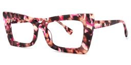 Newell Rectangle Pink-Floral Glasses1
