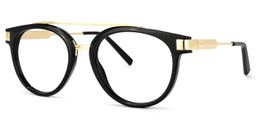 Rebekah Aviator Black Glasses1