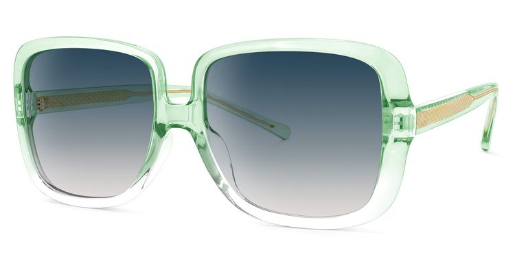 Raymond Square Green Sunglasses