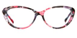 Charlene Cat-eye Floral Glasses0