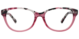 Lorraine Oval Pink Glasses0