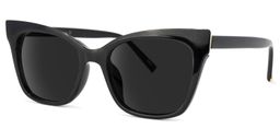 Bertha Cat Eye Black Sunglasses 1