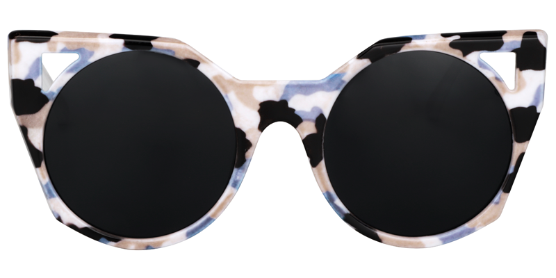 Cateye Blue-Black Sunglasses | Zeelool Sunglasses0