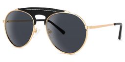 Elvira Geometric Black Sunglasses1