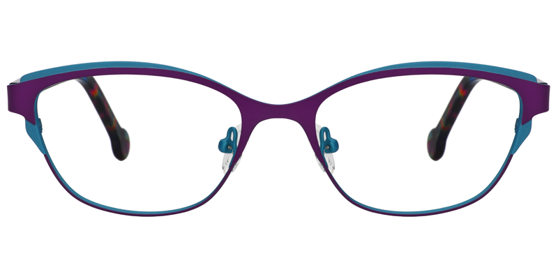 Karissa  Browline Purple Glasses