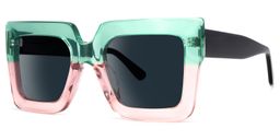 Brandon Square Green-Pink Sunglasses1