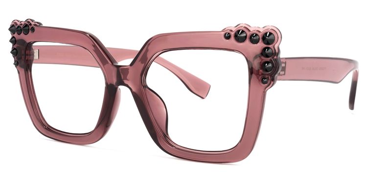 Trey Square Purple Glasses