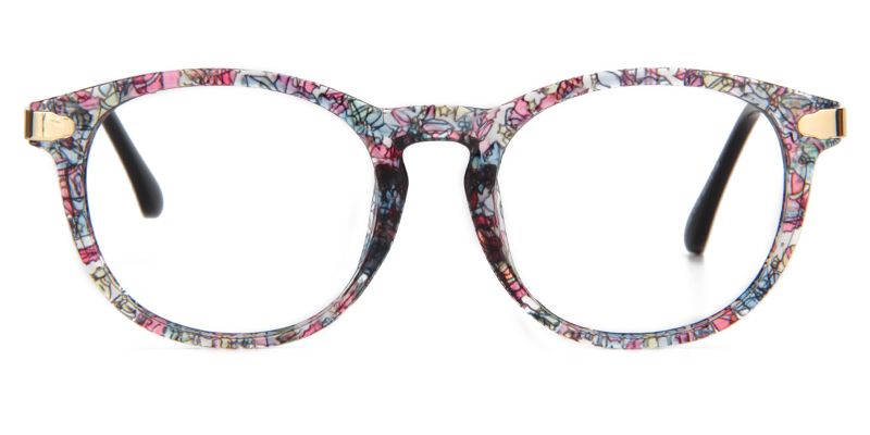 Jordan Round Floral Glasses