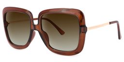 Winter Square Brown Sunglasses1