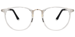 Shirley Round Clear Glasses0
