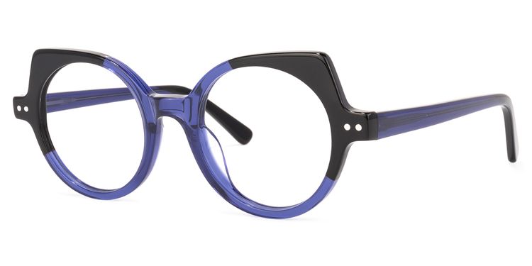 Gilbert Cateye Dark-Blue Glasses