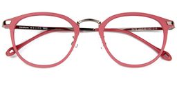 Corrine Round Red Glasses1