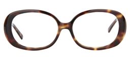 Lzefia Oval Tortoise Glasses0