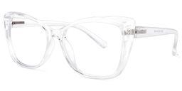 Wallace Cateye Clear Glasses1