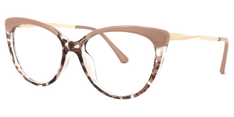 Marcus Cateye Cameo-Brown Glasses