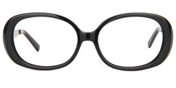 Lzefia Oval Black Glasses0