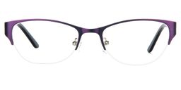 Evelyn Cat-eye Purple Glasses0