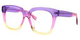 Xion Square Pink-Yellow Glasses1
