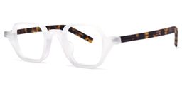 Yasin Square White Glasses1