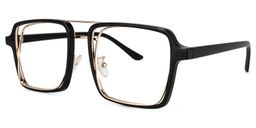 Nellie Aviator Black-Gold Glasses1