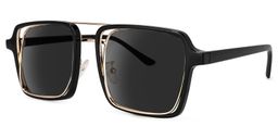 Nellie Aviator Black-Gold Sunglasses2