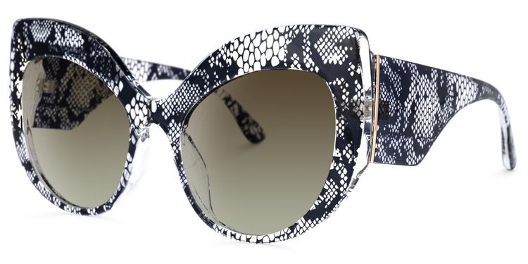 Kait Cat-eye Black Sunglasses
