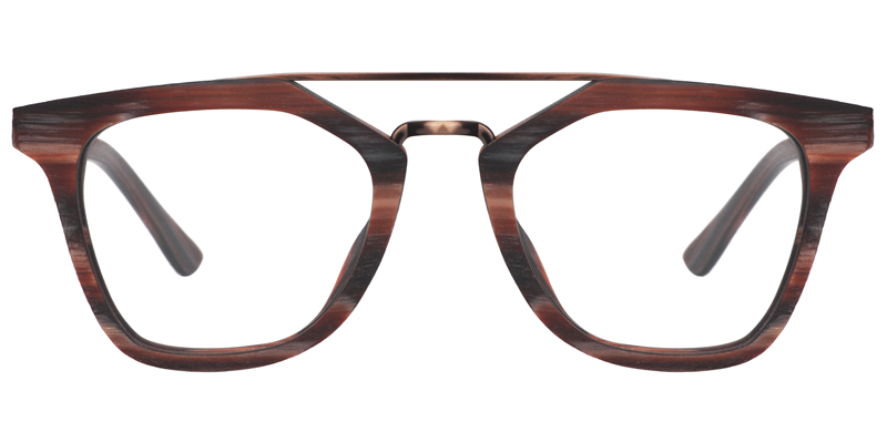 Lindsay Aviator Brown Glasses