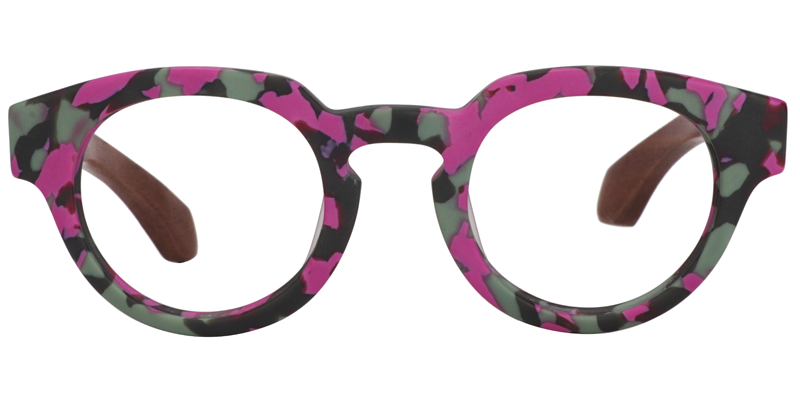 Aviva Round Bright Pink Glasses
