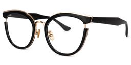 Laraine Cat Eye Black Glasses1