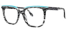 Jaffett Square Black-White Glasses1