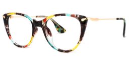 Clement Cat Eye Floral Glasses1