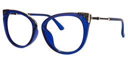 Dalton Cat Eye Blue Glasses1