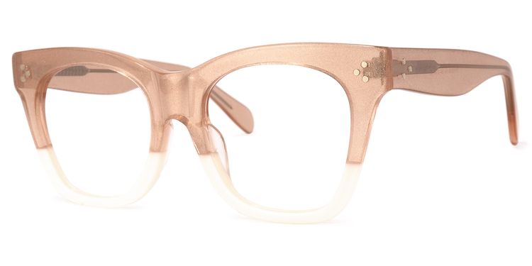 Tandy Rectangle Beige Glasses