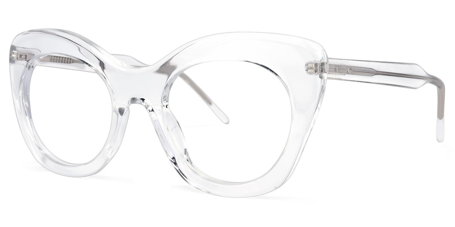 Cat-eye Clear Glasses | Zeelool Glasses1