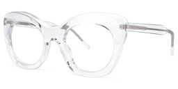 Maria Cat-eye Clear Glasses1