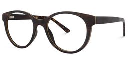 Carla Round Burnt Umber Glasses2
