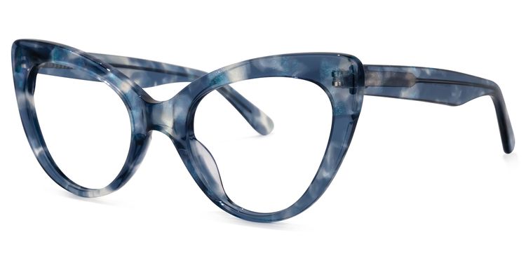 Stjules Cateye Blue Glasses