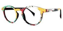 Street-Artist Round Colorful Glasses1