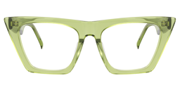 Cecile Cat Eye Light-Green Glasses0