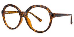 Lila Round Tortoise Glasses1