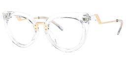 Scardecchio  Cateye Clear Glasses1