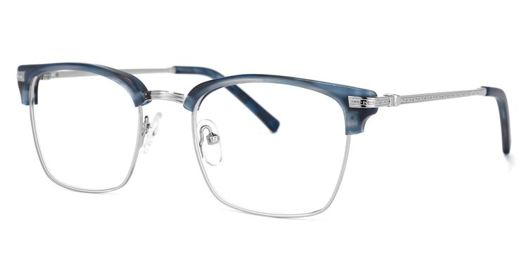 Simmons Browline Gray Glasses